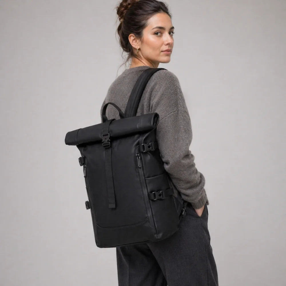 Sac à dos de voyage imperméable roll-top — Le Oslo