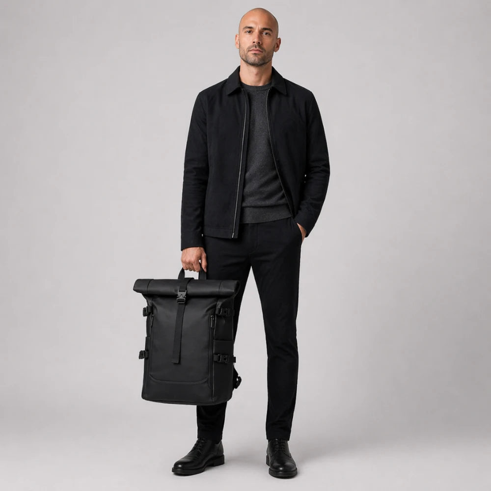 Sac à dos de voyage imperméable roll-top — Le Oslo