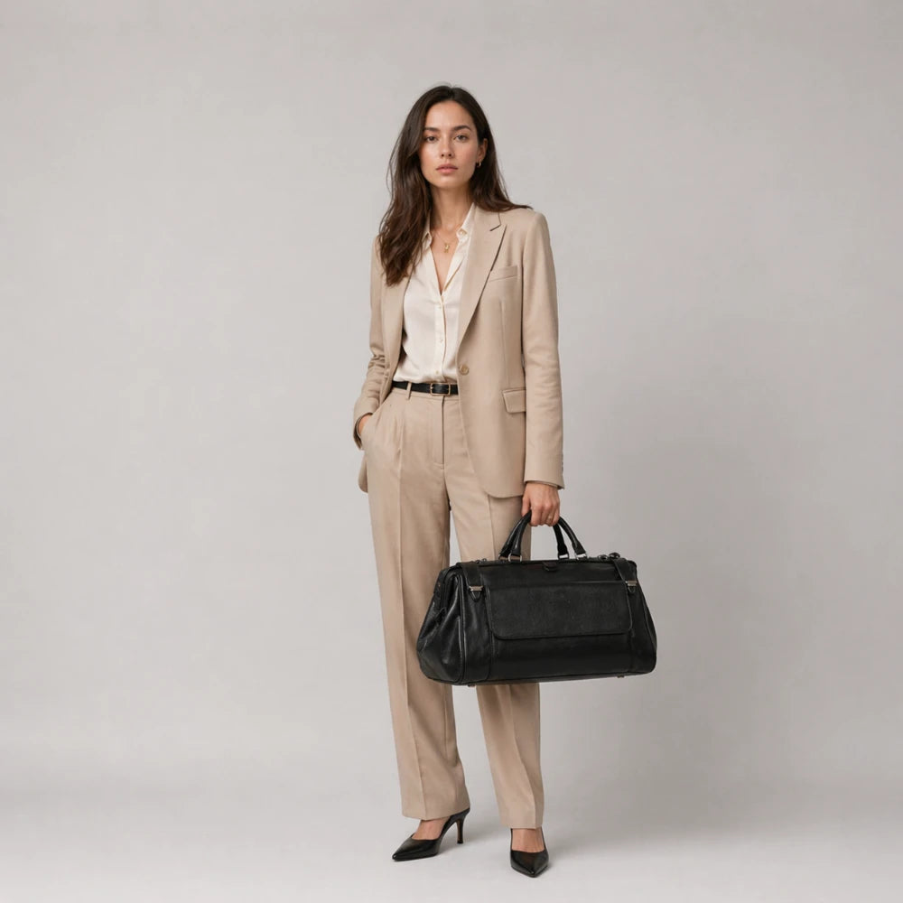 Sac de voyage en cuir style intemporel — Le Monaco