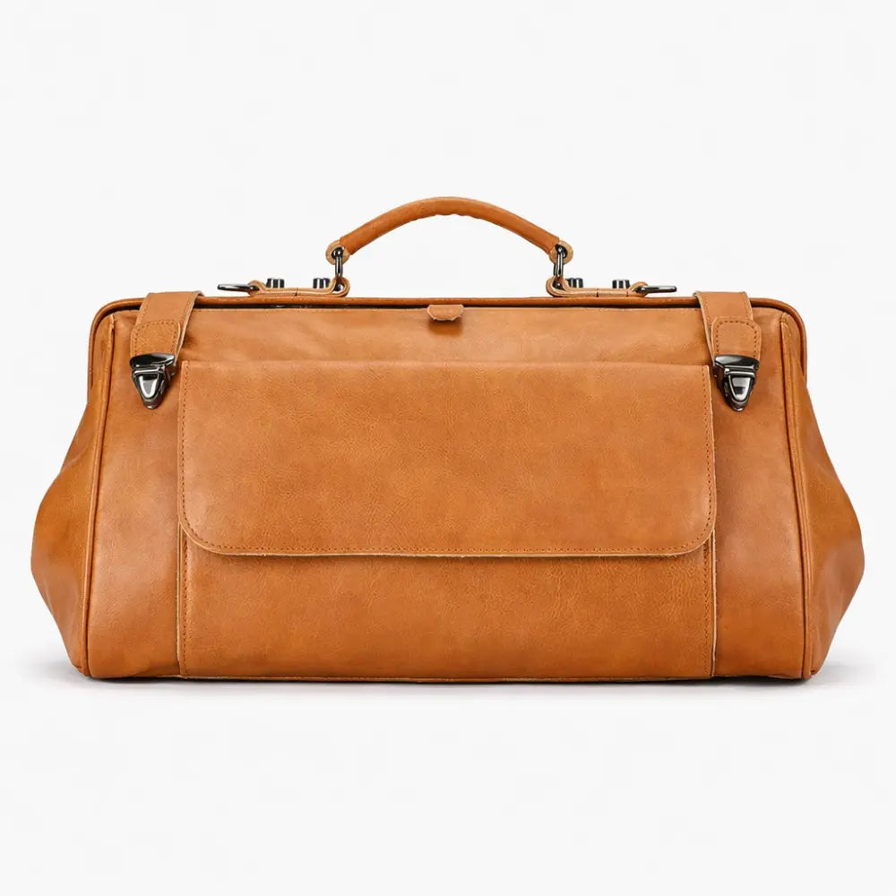 Sac de voyage en cuir style intemporel — Le Monaco