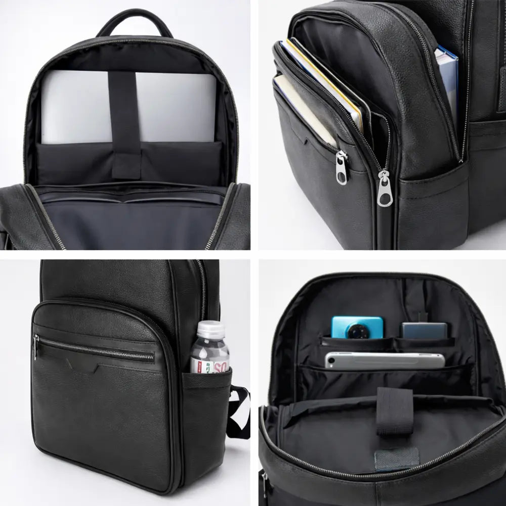 Sac week end à dos en cuir minimaliste — Le Berlin