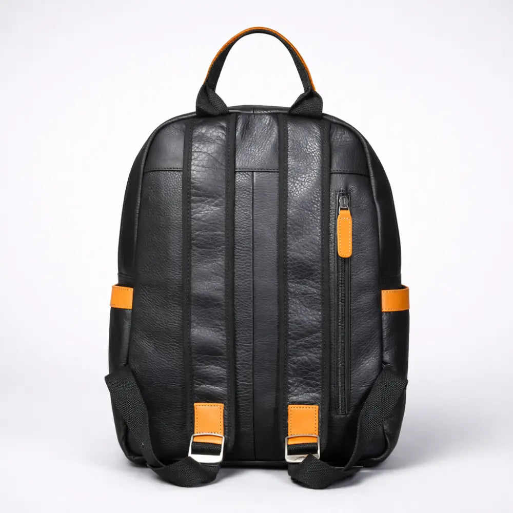 Sac week end à dos en cuir moderne — Le Genova