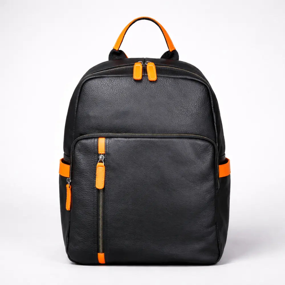 Sac week end à dos en cuir moderne — Le Genova