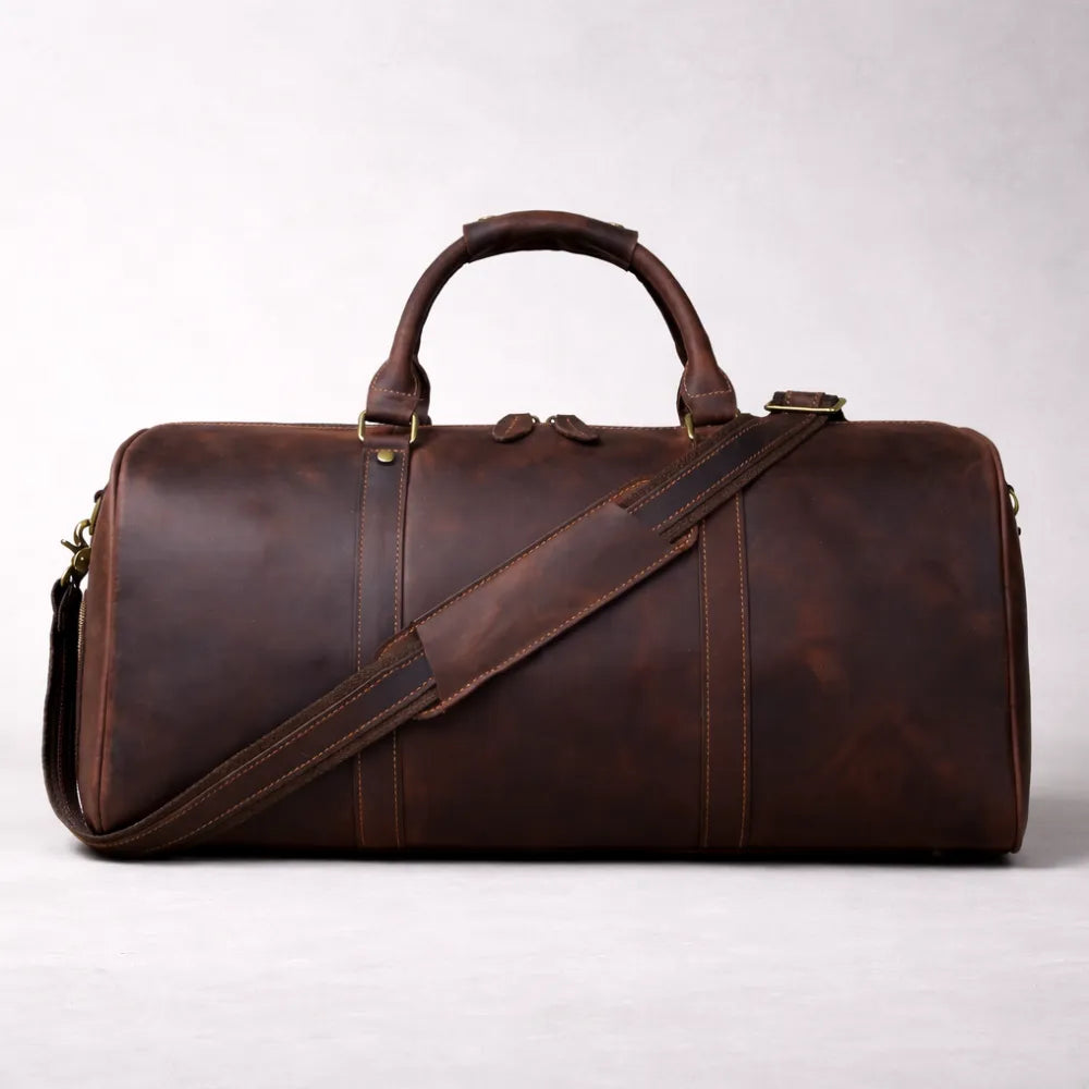 Sac de voyage en cuir style vintage — Le Sienne